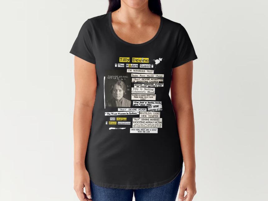 Tilly Devine "The Madam Queen" - T Shirt